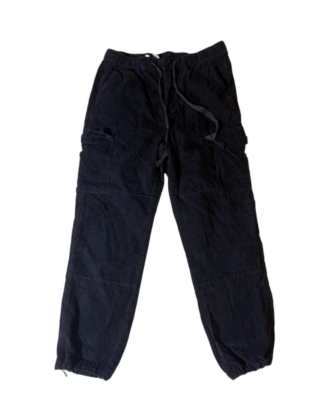 G1 Goods Women’s Size 6 Navy Corduroy Cargo Pants Utility Y2K Drawstring